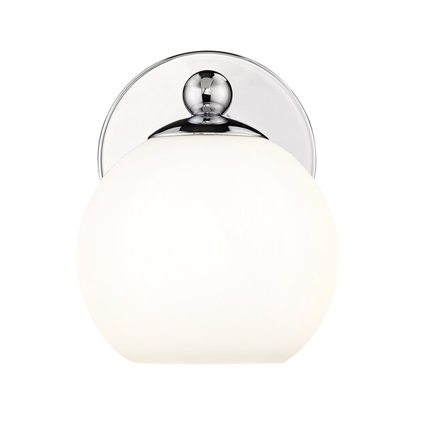 Z-Lite Neoma Wall Sconce, 1-Light, 5.25 In.W x 6.75 In.L x 6.75 In.H, Chrome /Opal Etched 1100-1S-CH - main